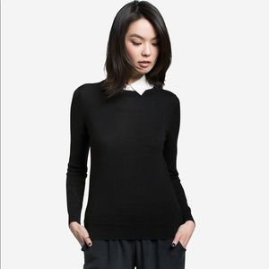 Lightweight merino wool crewneck sweater